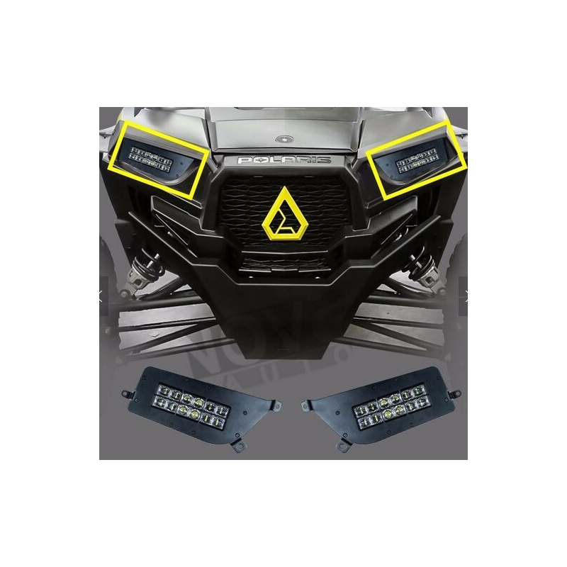 LED světlomety SHARK LED HEADLIGHTS FOR POLARIS ATV, UTV WITH BACKLIGHT, 2KS