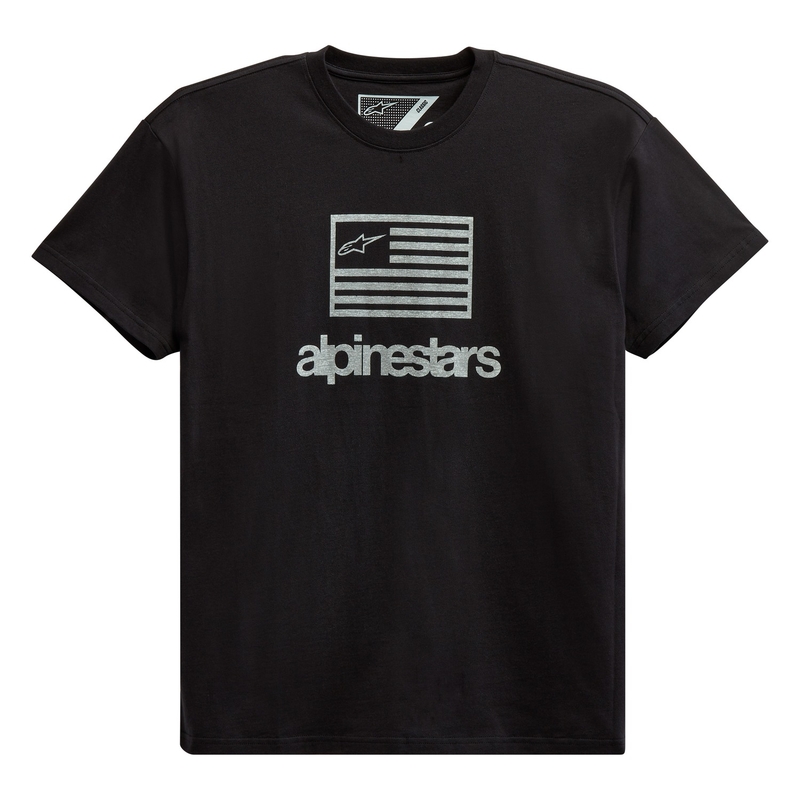 Triko Alpinestars Flag Tee černo-bílé