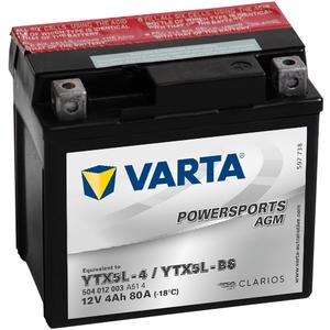 Bezúdržbová baterie VARTA YTX5L-4/YTX5L-BS 12V/4Ah