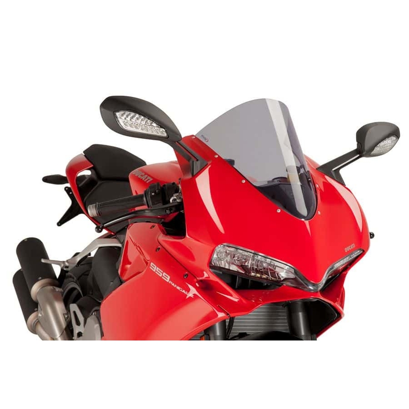 Plexi štít PUIG RACING kouřová pro DUCATI 1299 Panigale / S / R 2015-2017