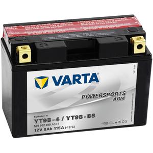 Bezúdržbová baterie VARTA YT9B-4/YT9B-BS 12V/8Ah