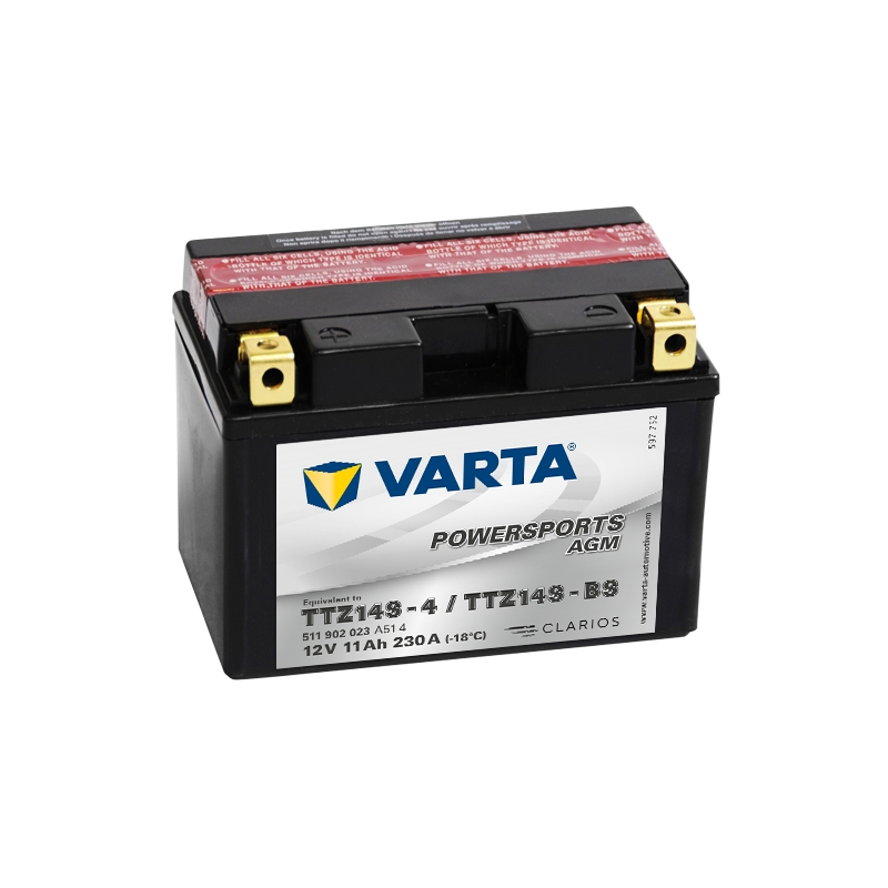 Bezúdržbová baterie VARTA TTZ14S-4/TTZ14S-BS 12V/11Ah