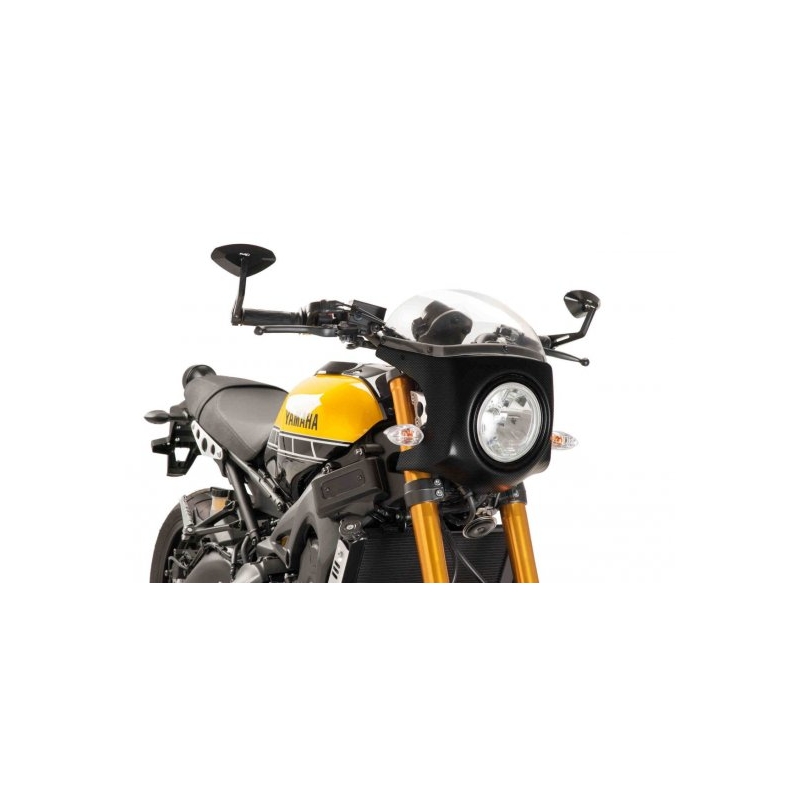 UNI plexi PUIG SEMI-FAIRING karbonový vzhled průhledný