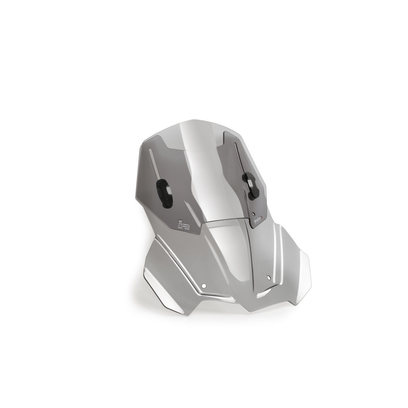Plexi štít PUIG RACING WITH SUPPORT + PROTECTION kouřová