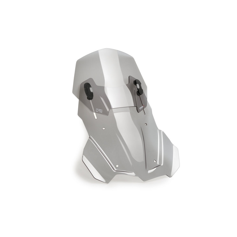 Plexi štít PUIG RACING WITH SUPPORT + PROTECTION kouřová