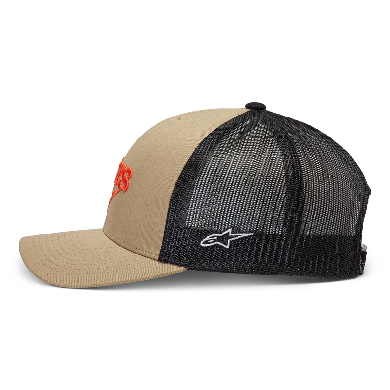 Kšiltovka Alpinestars Pedigree pískovo-černo-oranžová