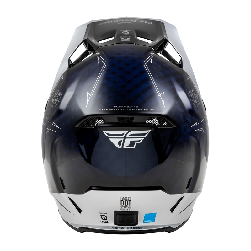 Motokrosová přilba FLY Racing Formula S Carbon modro-stříbrná