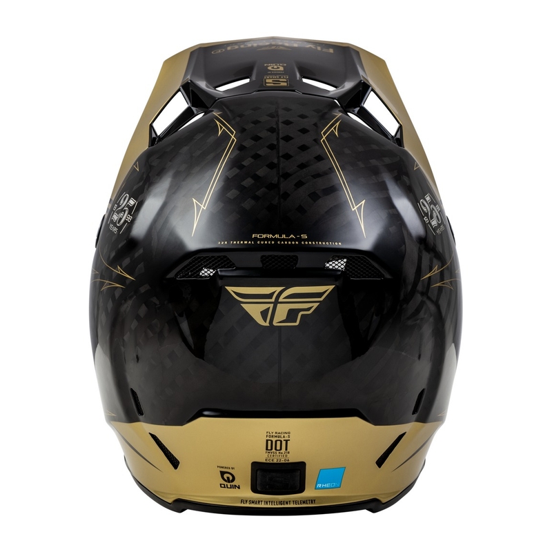 Motokrosová přilba FLY Racing Formula S Carbon černo-zlatá