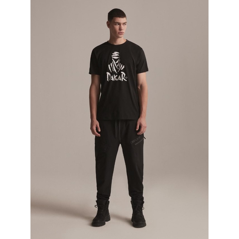 Triko DAKAR DKR Logo 123 černé