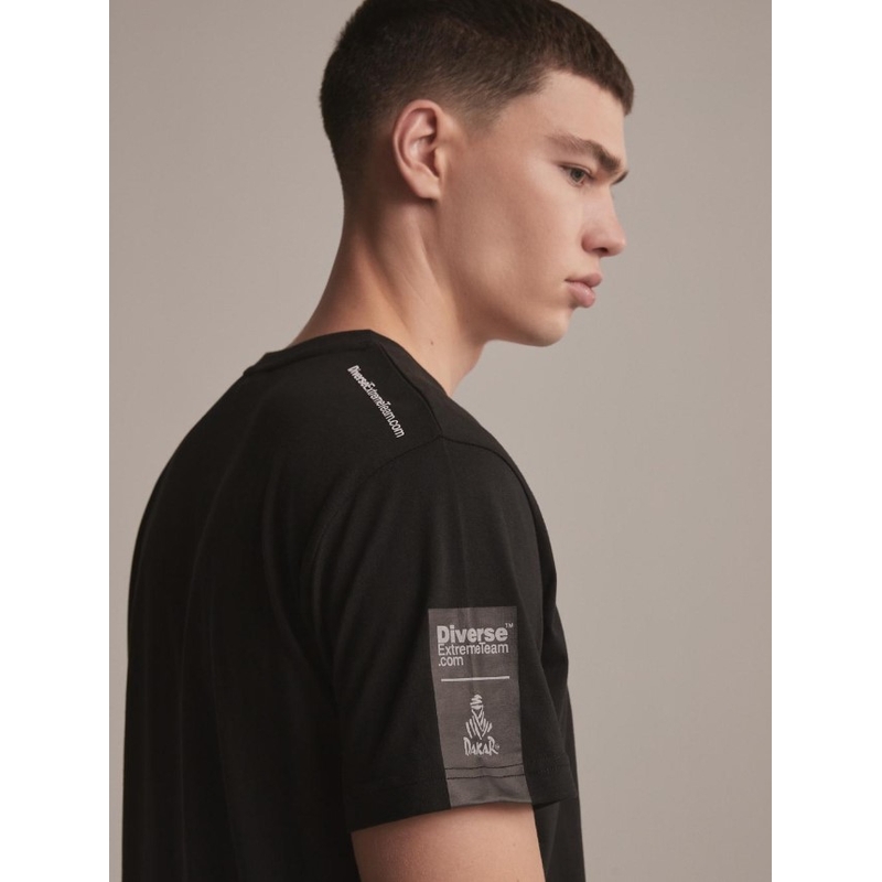 Triko DAKAR DKR Logo 123 černé