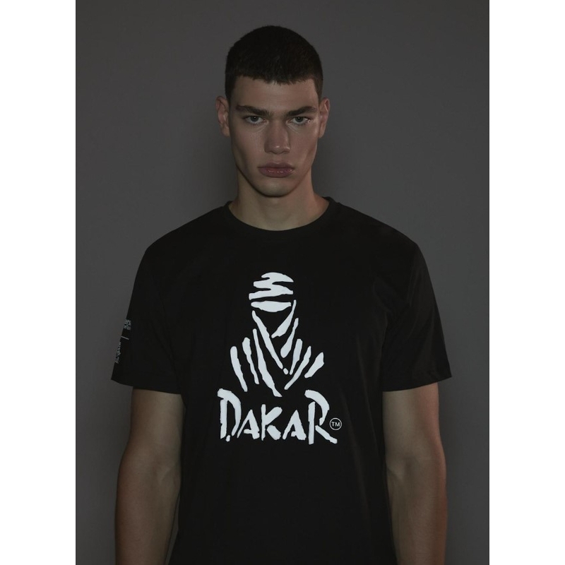 Triko DAKAR DKR Logo 123 černé