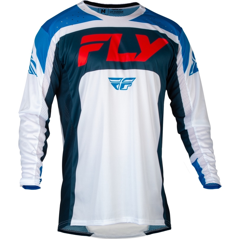 Motokrosový dres FLY Racing Lite červeno-bílo-modrý výprodej