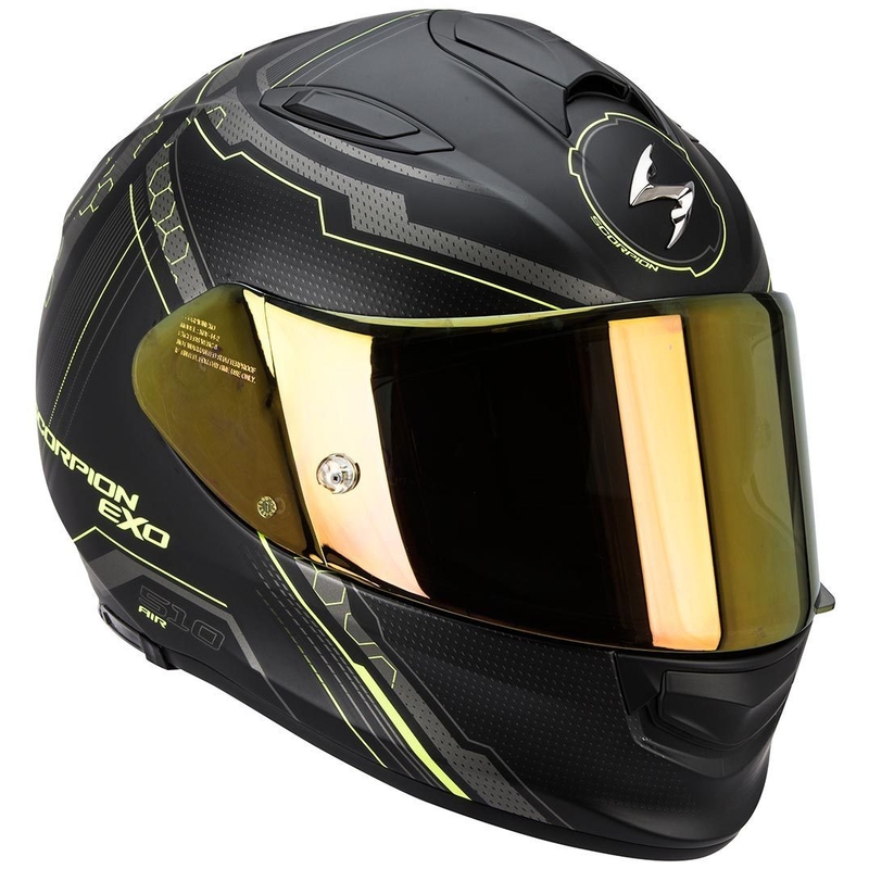 Integrální přilba na motorku Scorpion EXO-510 Air Sync černá matná-fluo žlutá
