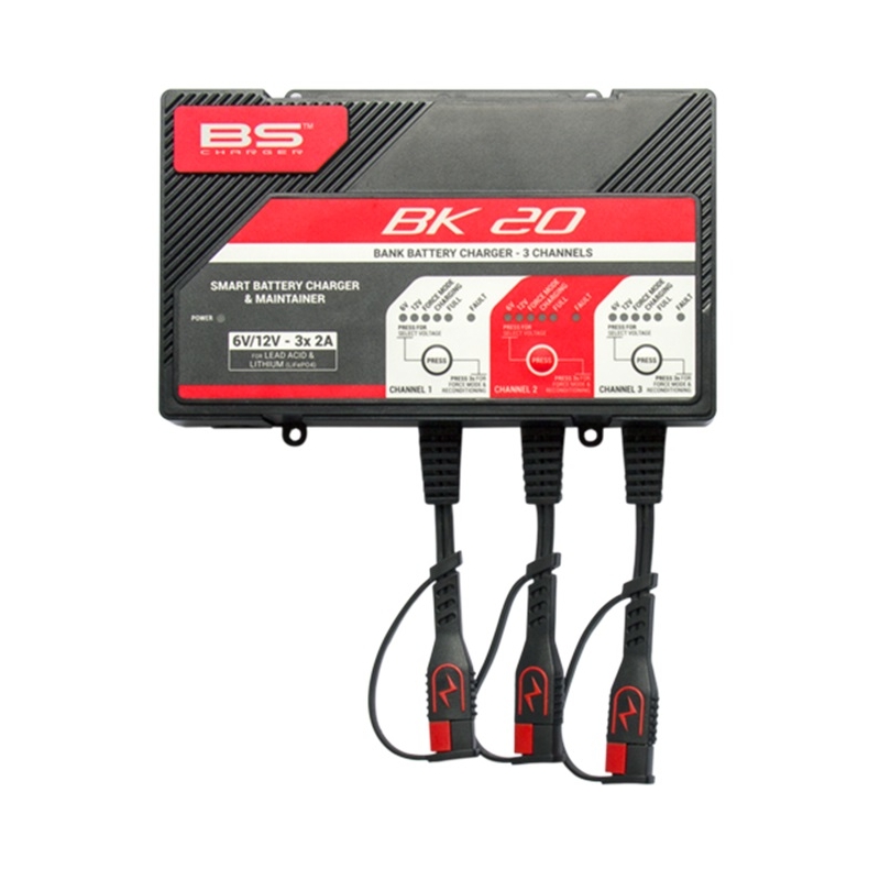 3 channels bank BS-BATTERY (suitable also for Lithium) 12V 2A