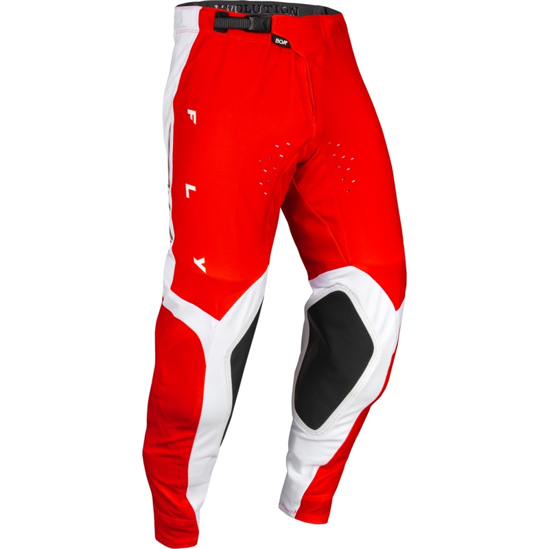 Motokrosové kalhoty FLY Racing Evolution DST červeno-bílé