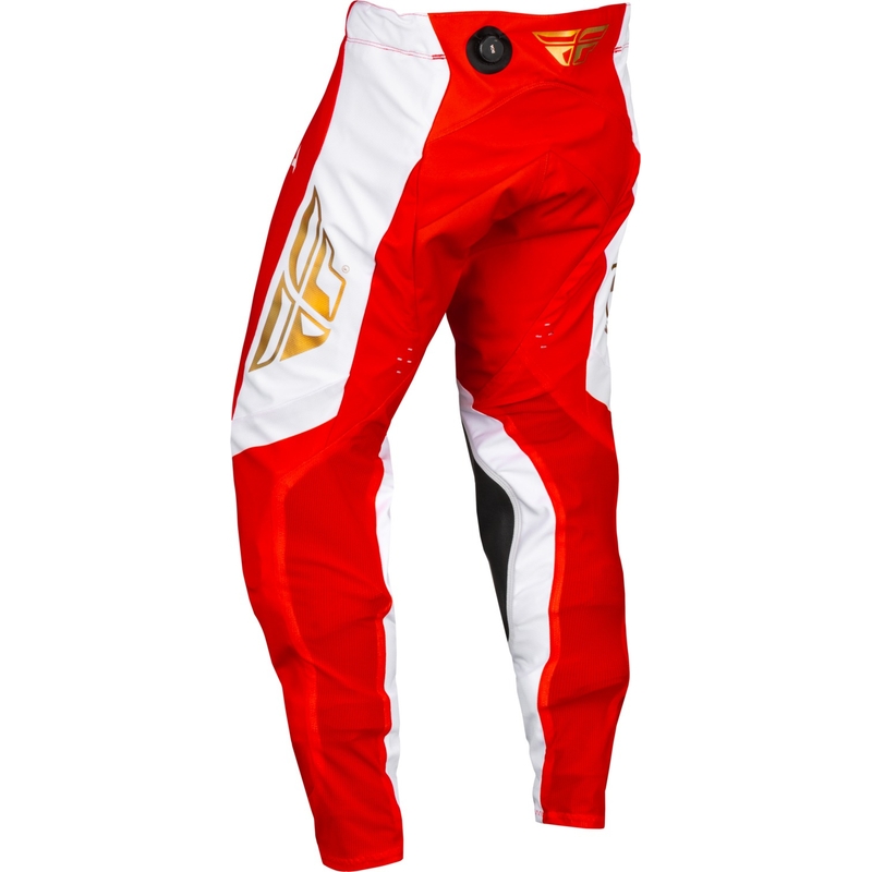 Motokrosové kalhoty FLY Racing Evolution DST červeno-bílé