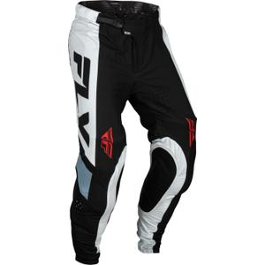 Motokrosové kalhoty FLY Racing Lite 2024 černo-bílo-šedé