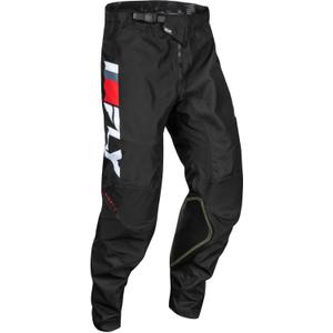 Motokrosové kalhoty FLY Racing Kinetic Prix 2024 červeno-šedo-bílá