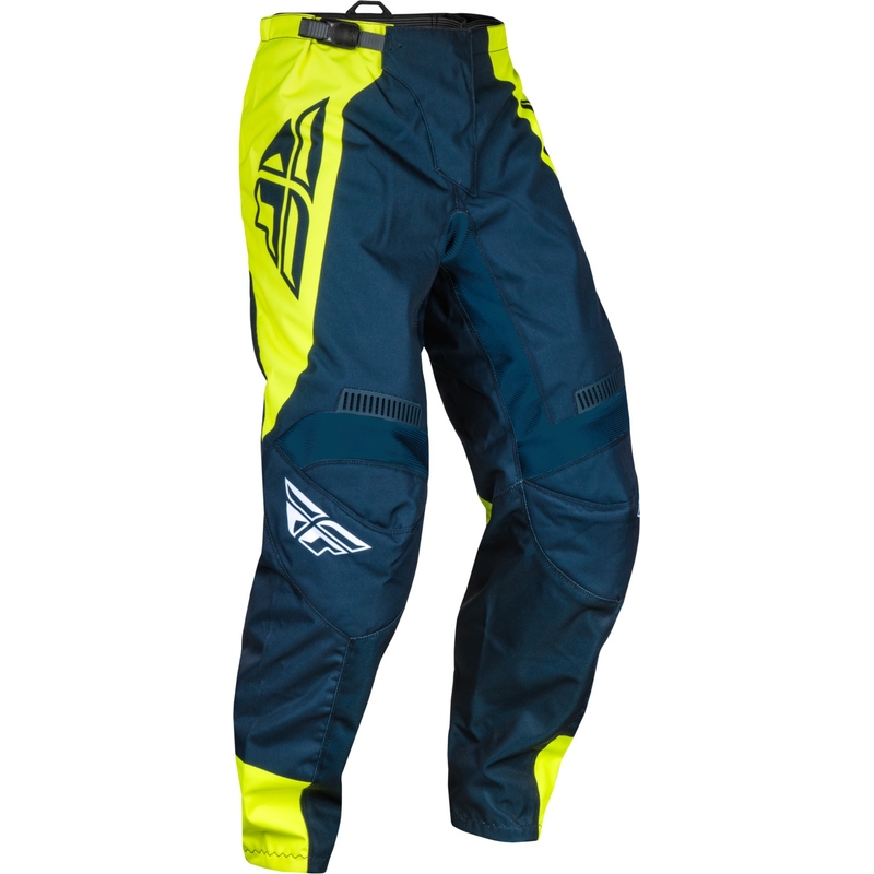 Motokrosové kalhoty FLY Racing F-16 2024 modro-fluo žluto-bílé