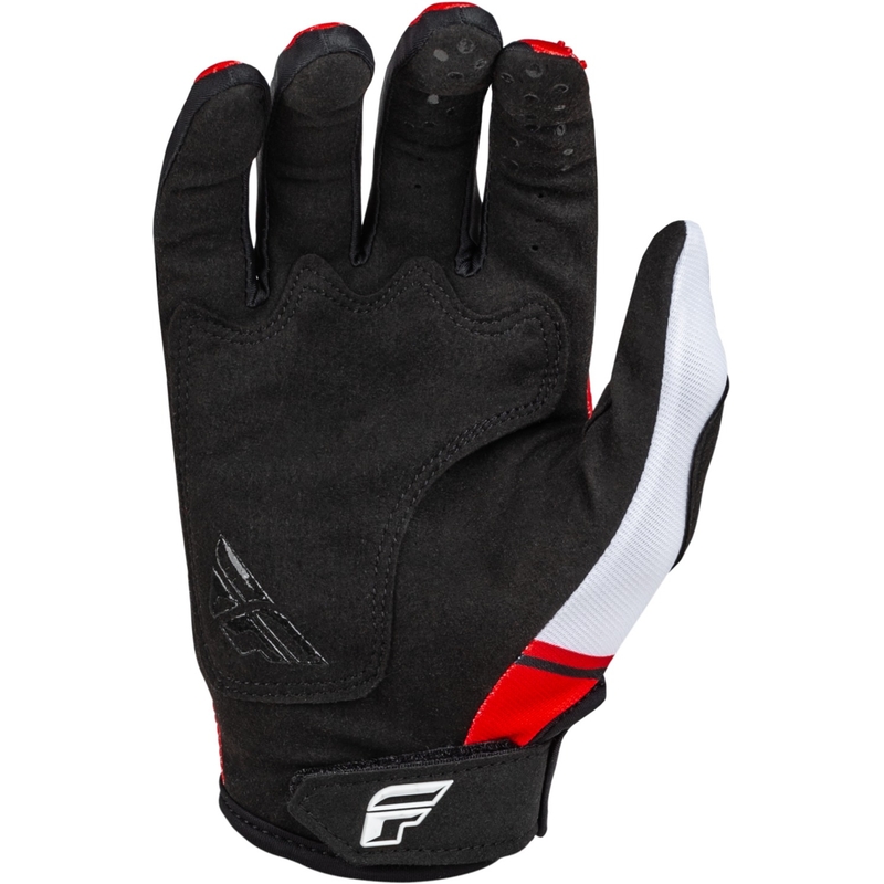 Motokrosové rukavice FLY Racing Kinetix Prix 2024 červeno-šedo-bílé