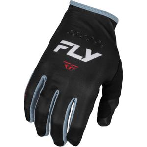 Motokrosové rukavice FLY Racing Lite 2024 černo-bílo-červené