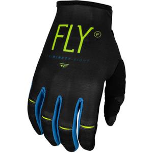Dětské motokrosové rukavice FLY Racing Kinetic Prodigy 2024 šedo-fluo zeleno-modré