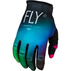 Dětské motokrosové rukavice FLY Racing Kinetic Prodigy 2024 růžovo-modro-fluo žluté