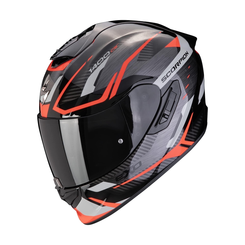 Integrální helma na motorku Scorpion EXO-1400 EVO II AIR ACCORD šedo-červená výprodej