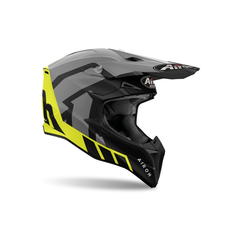 Motokrosová helma Airoh Wraaap Reloaded matná žlutá