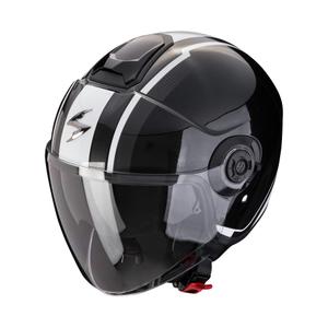 Otevřená helma na motorku Scorpion CORPION EXO-CITY II VEL metalická černo-bílá