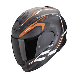 Integrální helma na motorku Scorpion EXO-491 KRIPTA matná černo-oranžovo-bílá