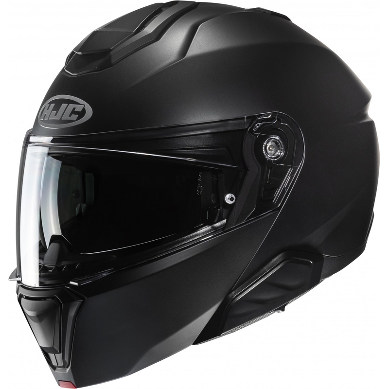 Výklopná přilba na motorku HJC i91 Solid semi flat černá