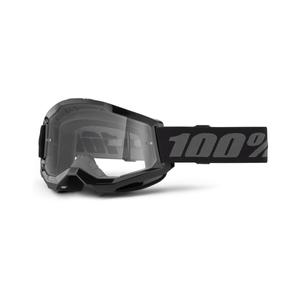 Motokrosové brýle 100% STRATA 2 New černé (čiré plexi)