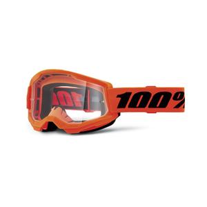 Motokrosové brýle 100% STRATA 2 New oranžové (čiré plexi)
