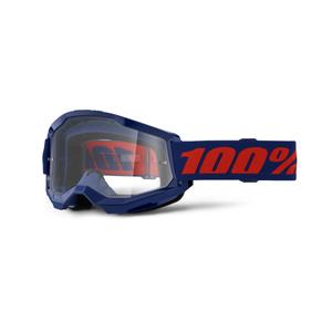 Motokrosové brýle 100% STRATA 2 New tmavě modré (čiré plexi)