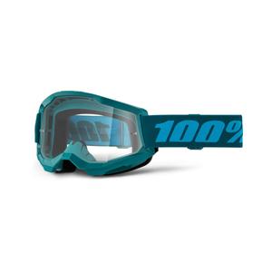 Motokrosové brýle 100% STRATA 2 New Stone modré (čiré plexi)