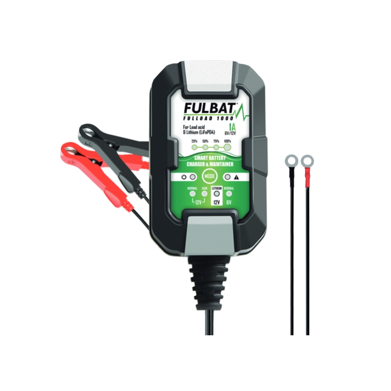 Nabíječka baterií FULBAT FULLOAD 1000 6/12V 1A (10 pcs) (vhodné také pro lithiové baterie)