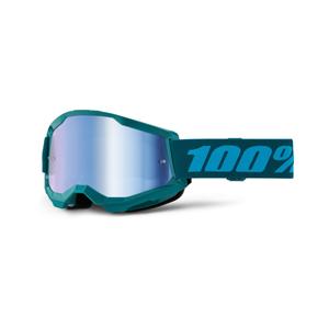 Motokrosové brýle 100% STRATA 2 New Stone modré (modré plexi)