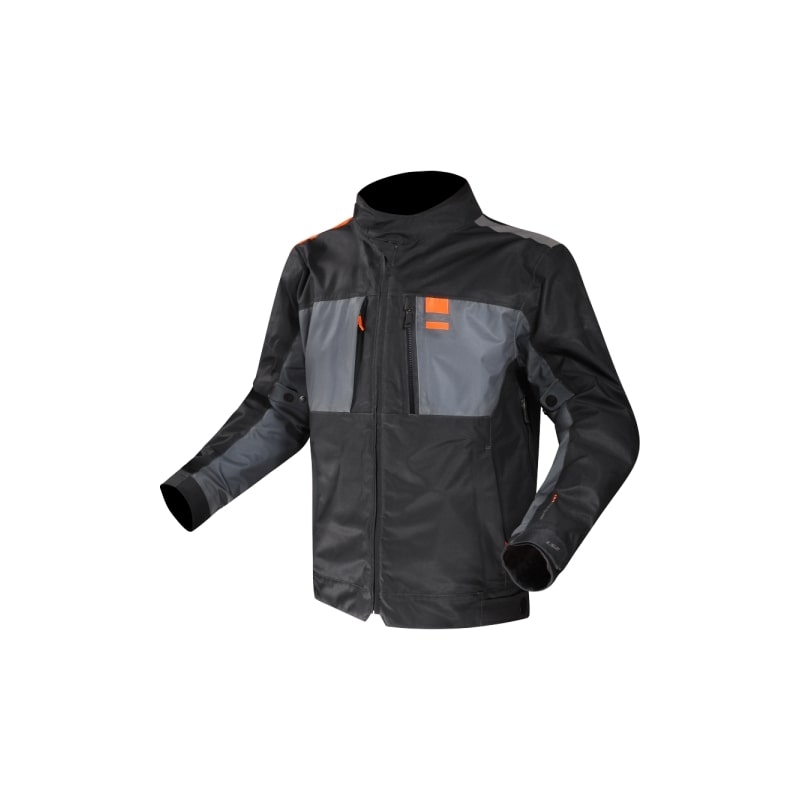 Bunda na motorku LS2 TITANIUM modro-oranžová