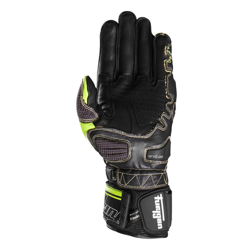 Rukavice na motorku Furygan Styg 20 x Kevlar černo-fluo žluto-bílé