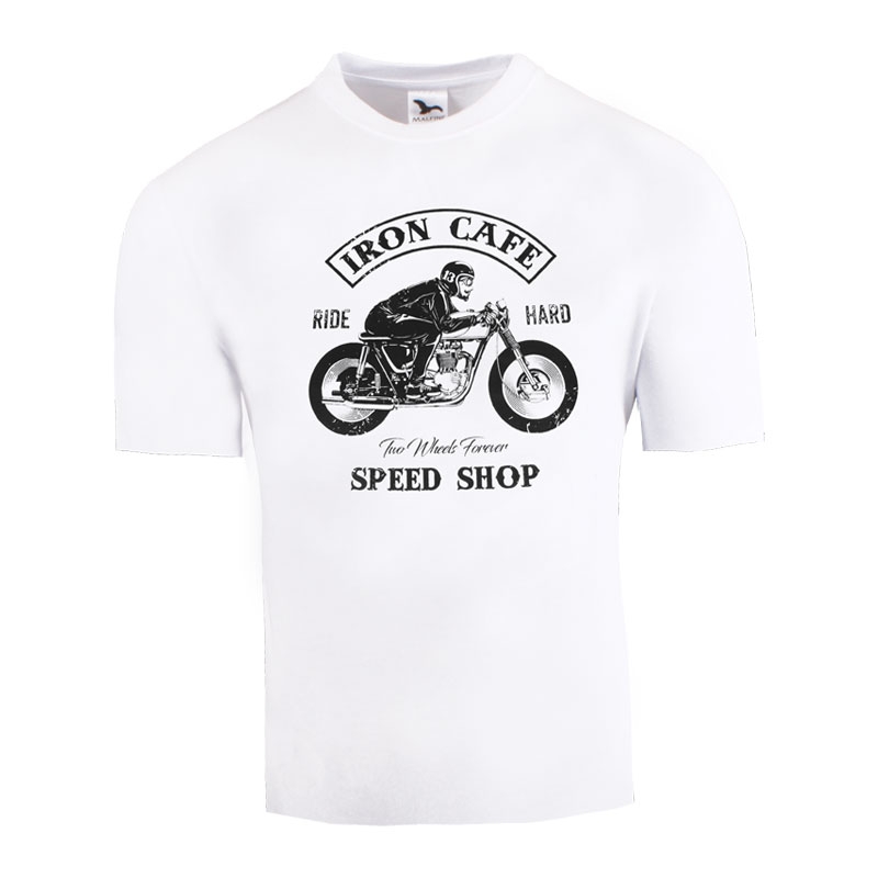 Triko RSA Iron Cafe II bílé