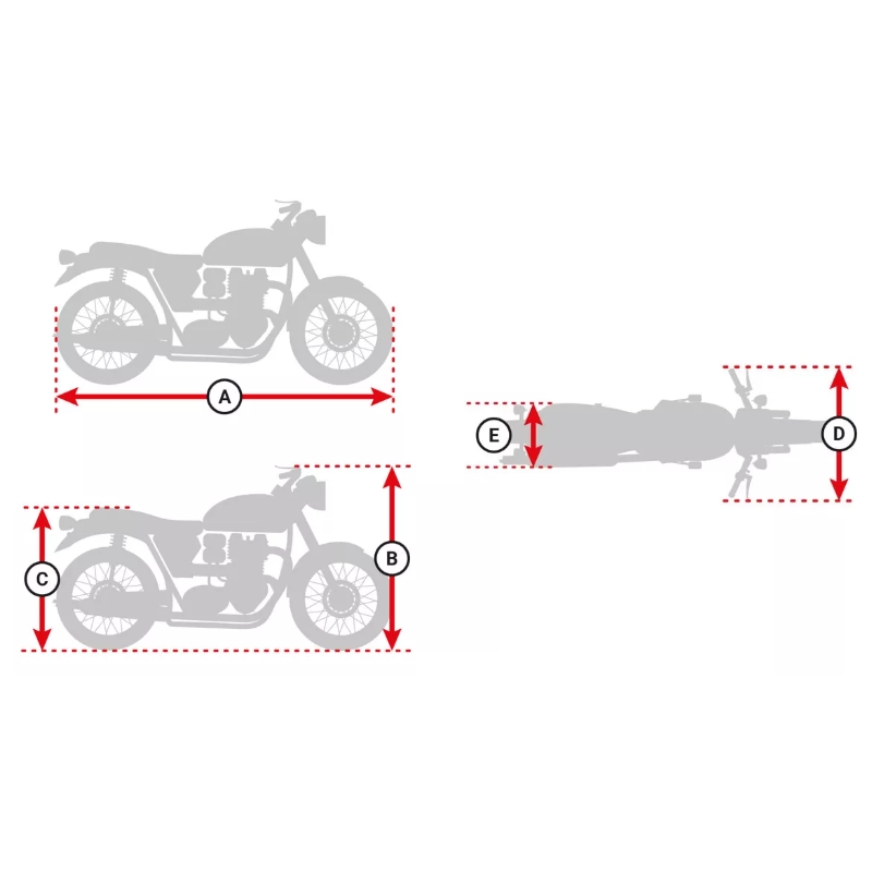 Plachta na motorku MotoZem - stříbrná