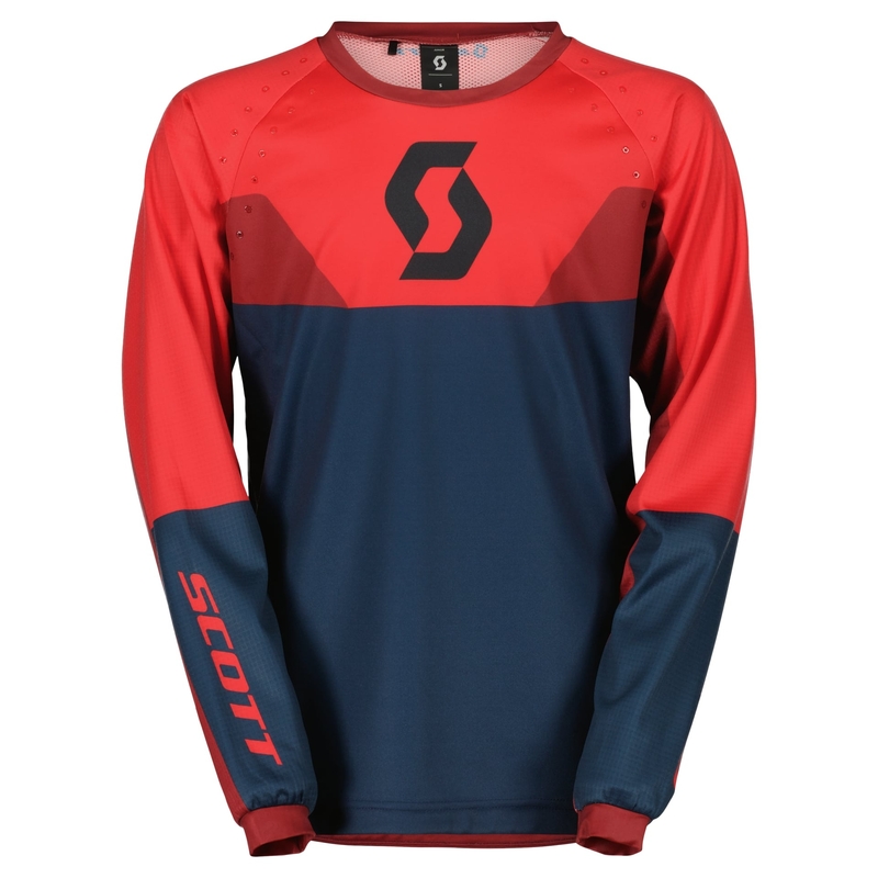 Dětský motokrosový dres Scott EVO TRACK modro-neonově červený