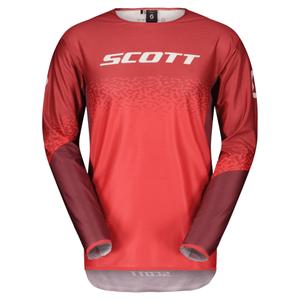 Motokrosový dres Scott PODIUM PRO červeno-šedý