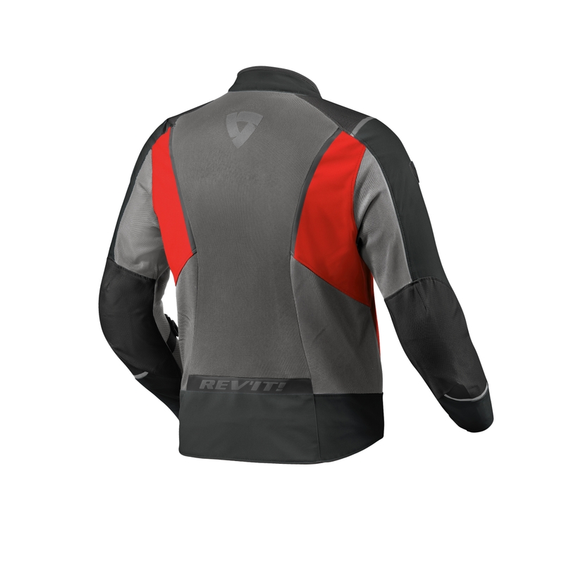 Bunda na motorku Revit Airwave 4 antracitovo-červená