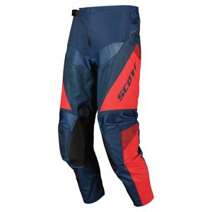 Motokrosové kalhoty Scott EVO TRACK modro-neonově červené