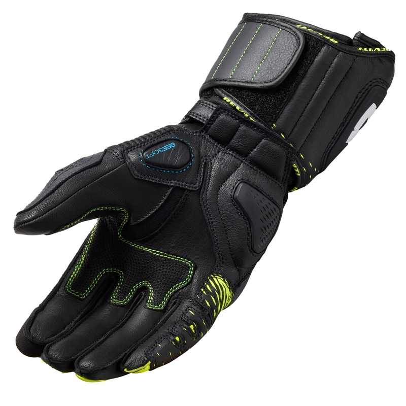Rukavice na motorku Revit Control černo-fluo žluté