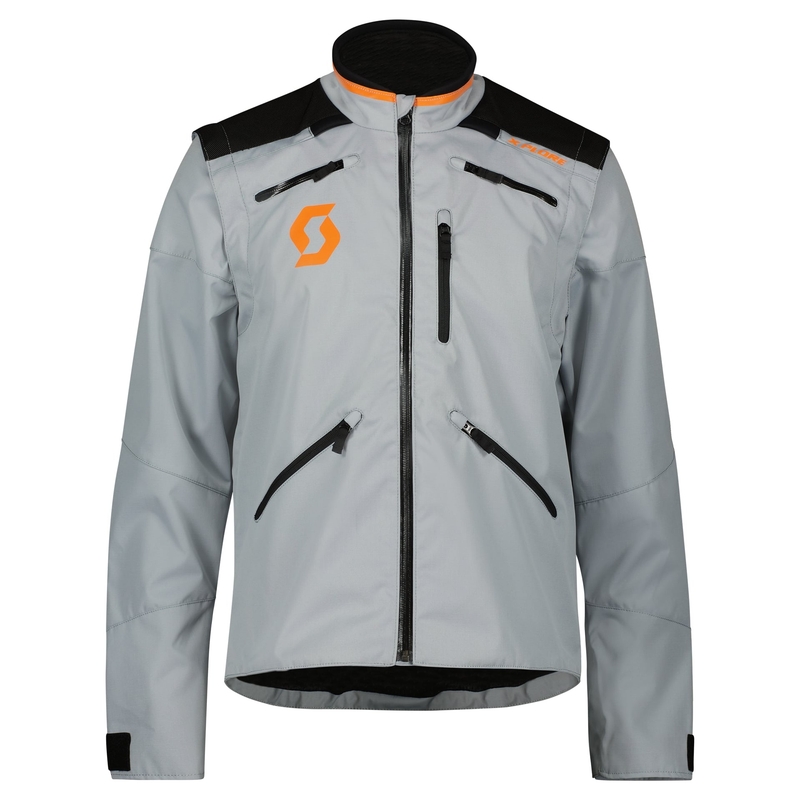 Bunda na motorku Scott X-PLORE šedo-oranžová