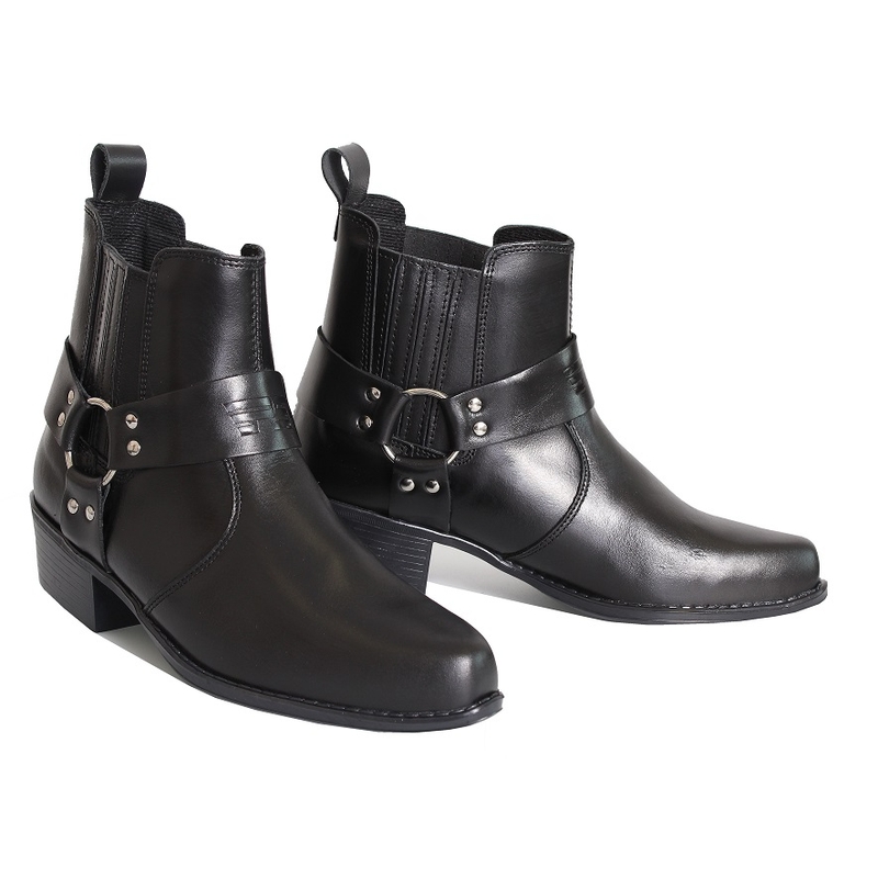 SET: Boty koně RSA KW + kožený pásek RSA Klasik + Křivák - kožená bunda RSA