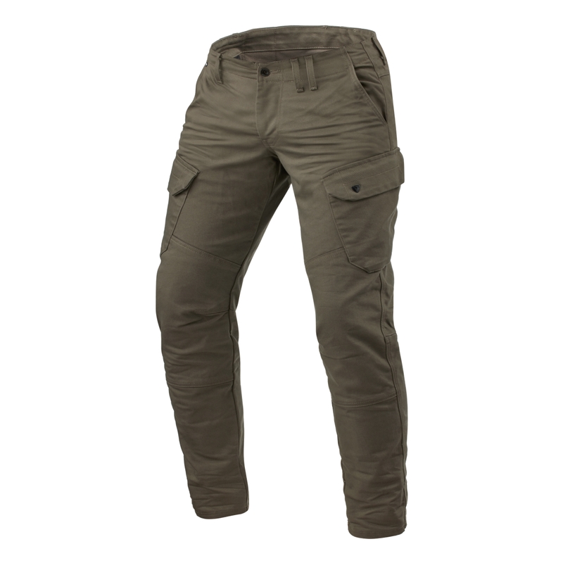 Zkrácené džíny na motorku Revit Cargo TF khaki